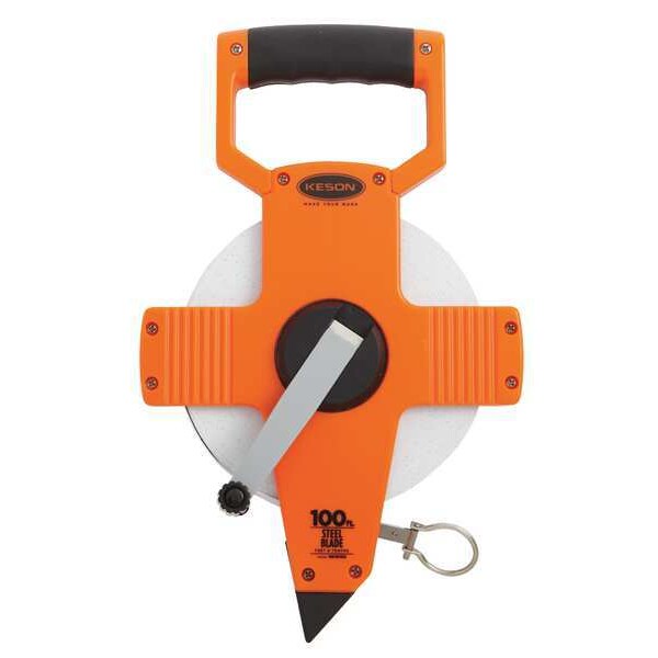 100 ft Engineer's Tape Measure, 3/8 in Blade