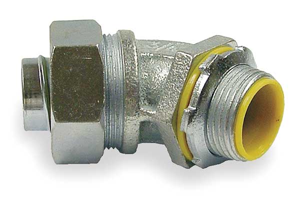 Insulated Connector, 3/4 In., 45 Deg