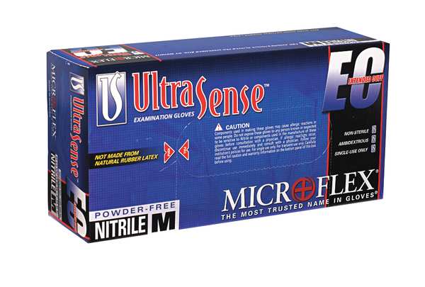 Exam Gloves, Nitrile, Powder Free, Blue, XL, 100 PK