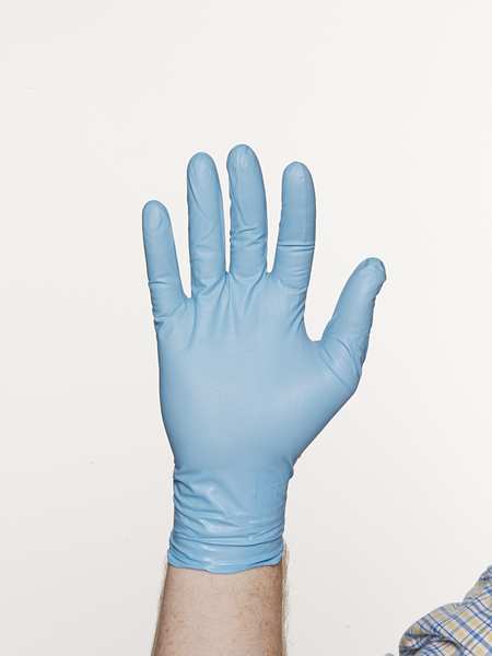 Disposable Gloves, Nitrile, Powder Free, Light Blue, XL, 50 PK