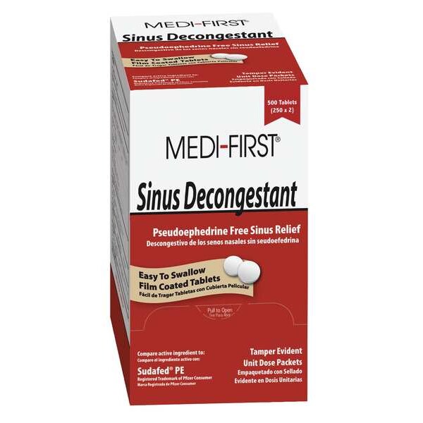 Sinus Decongestant, Tablet, PK100