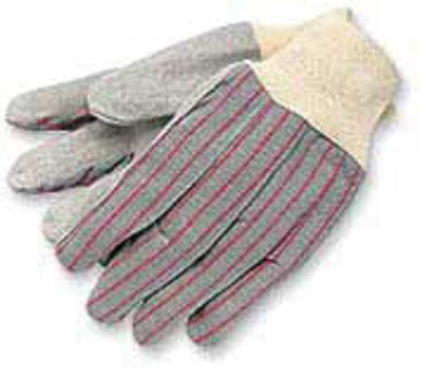 Leather Gloves, Gray, L, PK12