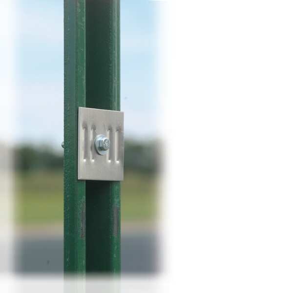 Sign Backer, for mounting signs on cyclone fencing