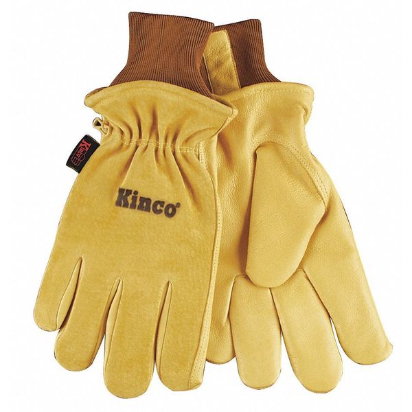 Leather Gloves, Pigskin, Golden, XL, PR