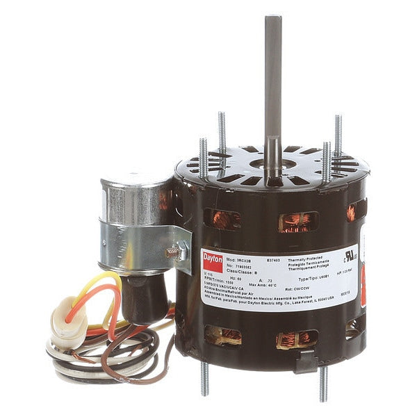 HVAC Motor, 1/20 HP, 1550 rpm, 115V, 3.3