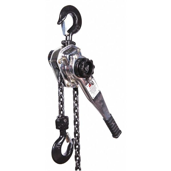 Lever Chain Hoist, 6,000 lb Load Capacity, 5 ft Hoist Lift, 1 29/64 in Hook Opening