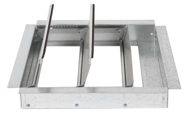 Damper, Roof Mount, Exh Only, 11 1/2 Sq