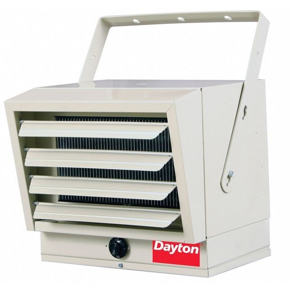Electric Utility Heater, 12 1/2 in H, 14 in W, 11 1/4 in D, 5/4.1kW, 240/208V, 1 Phase