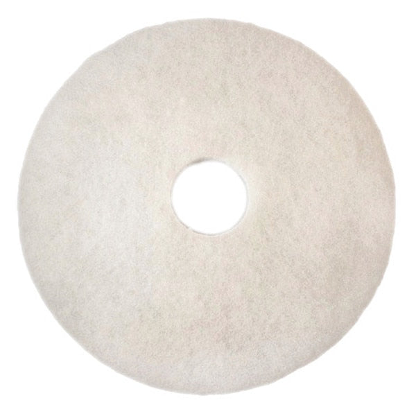 Buffing/Cleaning Pad, 17 In, White, PK5