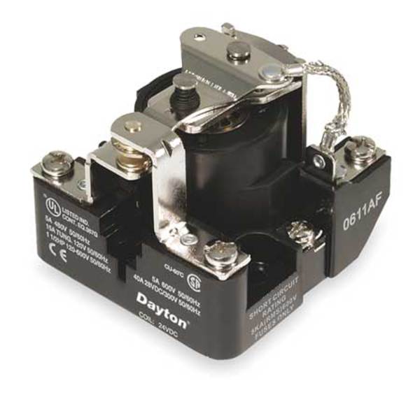 Open Power Relay, 5 Pin, 24VDC, SPDT
