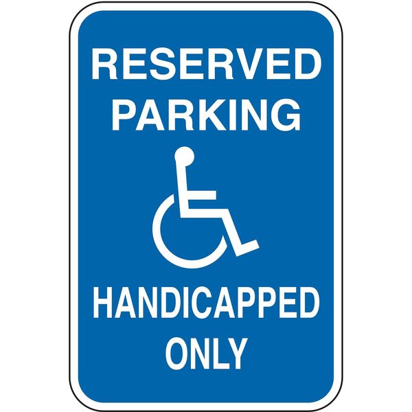 Handicapped Parking Only Sign, 18