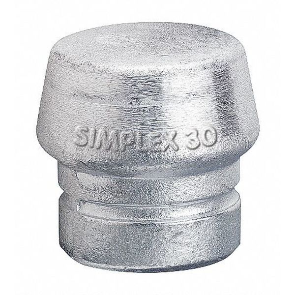 Hammer Tip, 1 3/16 In, Hard, Silver