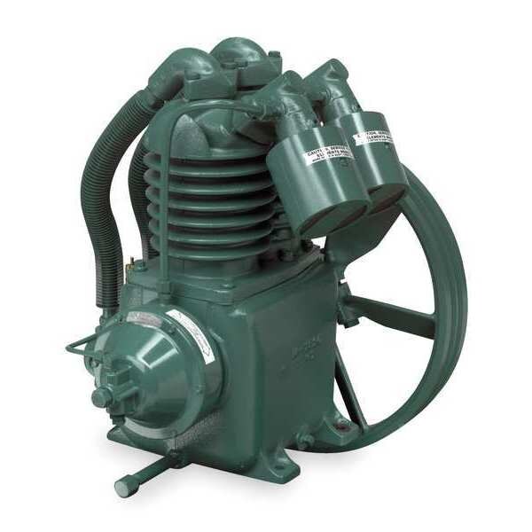 Air Compressor Pump, 3 hp, 5 hp, 1 Stage, 2 qt Oil Capacity, 2 Cylinder