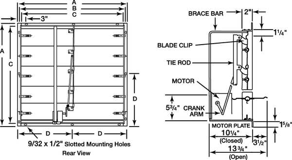 Mtrzd Damper, For Fan Dia. 48