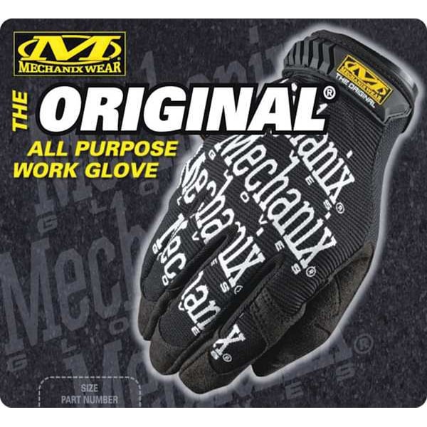 Mechanics Gloves, S, Black, Clarino Synthetic Leather, Spandex
