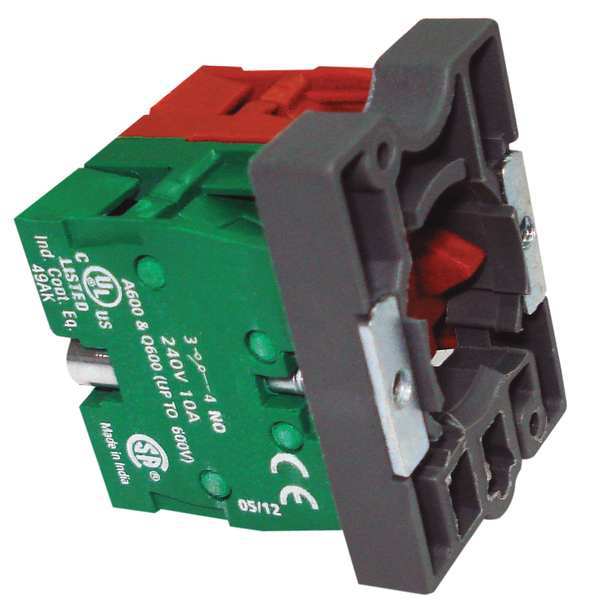 Contact Block, Mounting Base, 22Mm, 1NC/1NO