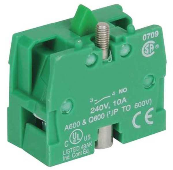 Contact Block, Mounting Base, 22Mm, 1NO