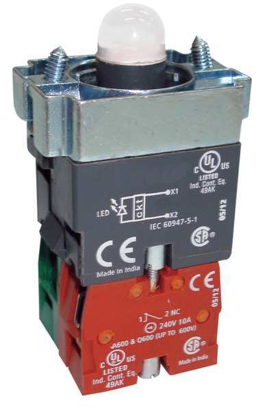 Lamp Module and Contact Block, 1NO/1NC