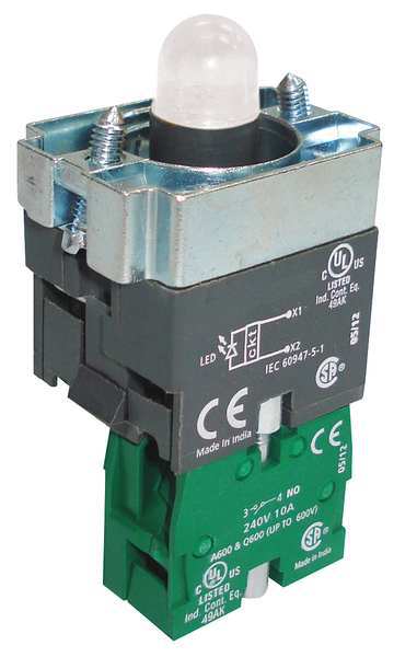 Lamp Module and Contact Block, 22mm, 1NO