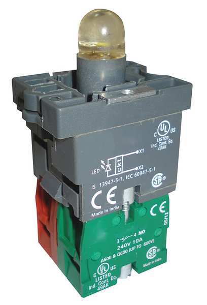 Lamp Module and Contact Block, 1NO/1NC