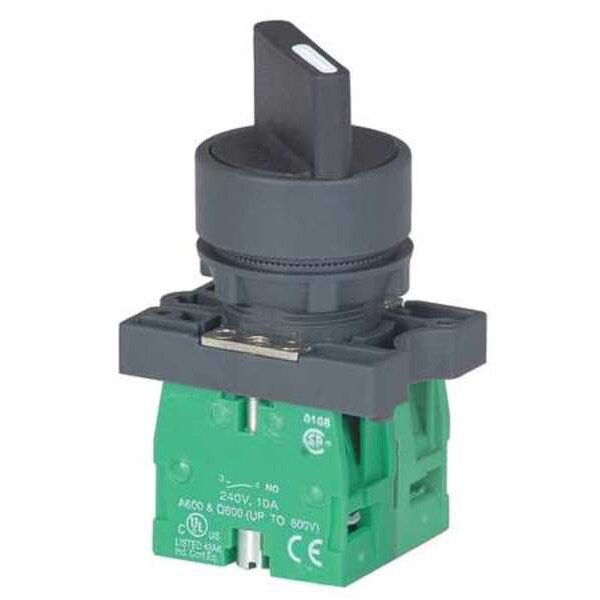 Non-Illum Selectr Swtch, 22mm, 3 Pos, Lever