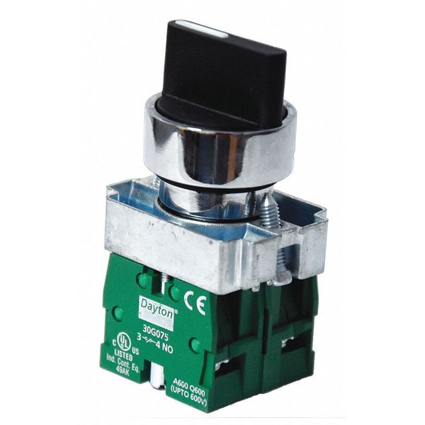 Non-Illum Selectr Swtch, 22mm, 3 Pos, Lever