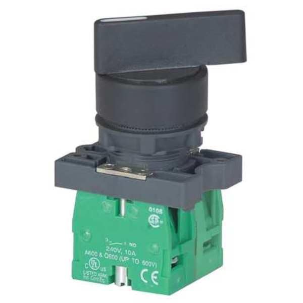 Non-Illum Selector Switch, 2NO, 22mm, Silvr