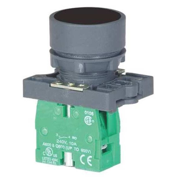 Non-Illuminated Push Button, 22 mm, 1NO, Black
