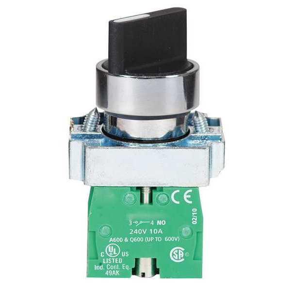 Non-Illum Selectr Swtch, 22mm, 3 Pos, Knob