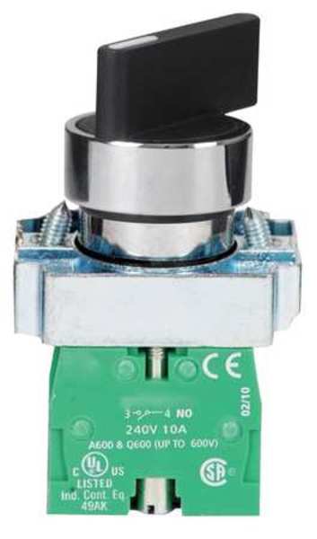 Non-Illum Selector Switch, Al, 1NO, IP 65
