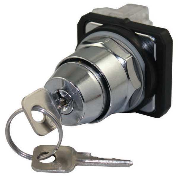 Non-Illum Selector Switch, Keyed, Chrome