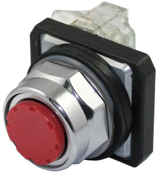 Non-Illuminated Push Button, 30 mm, 1NO/1NC, Red