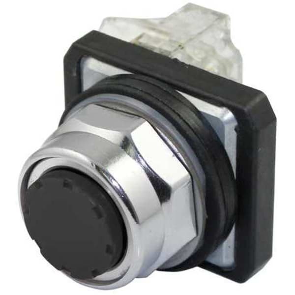 Non-Illuminated Push Button, 30 mm, 1NO/1NC, Black