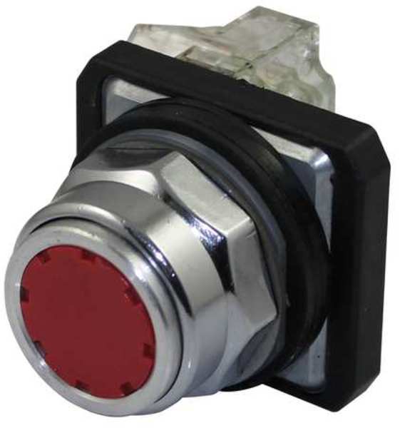 Non-Illuminated Push Button, 30 mm, 1NO/1NC, Red