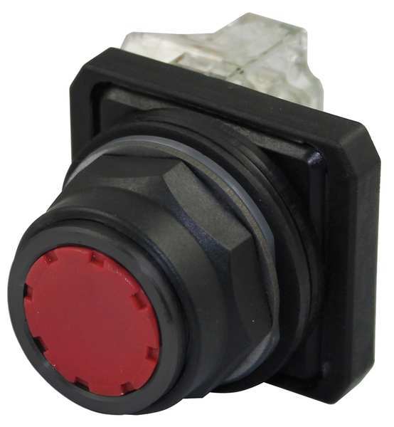 Non-Illuminated Push Button, 30 mm, 1NO/1NC, Red