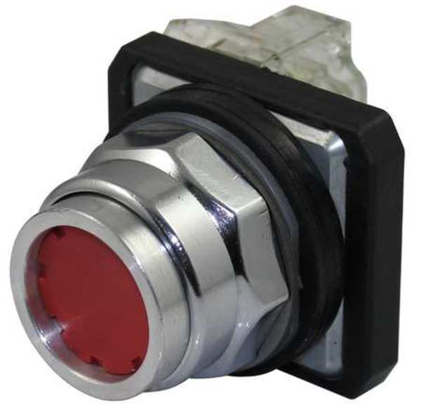 Non-Illuminated Push Button, 30 mm, 1NO/1NC, Red