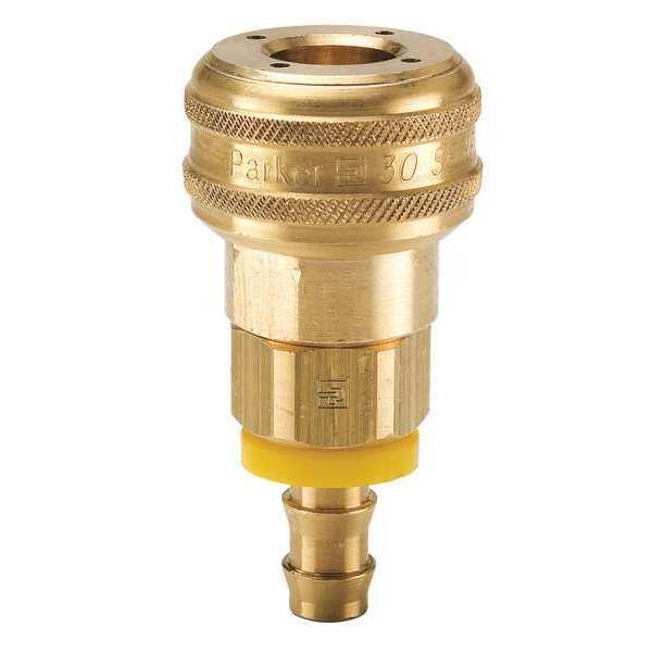 Coupler Body, Brass, Push On, 50 cfm