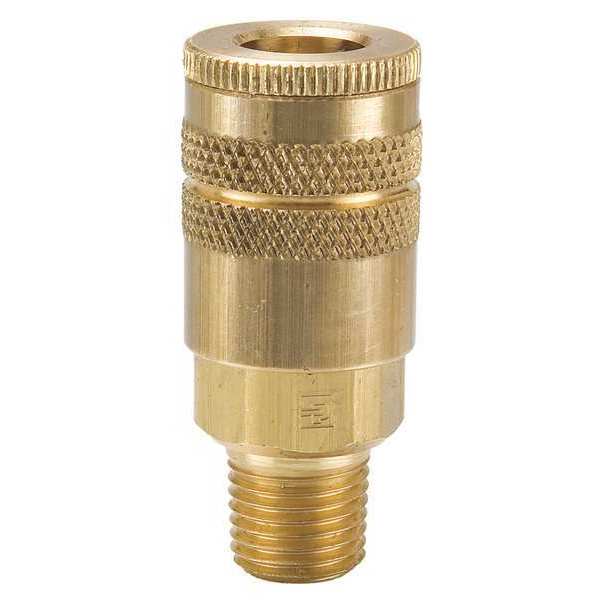 Coupler Body, Brass, MNPT, 3/8 In. Pipe