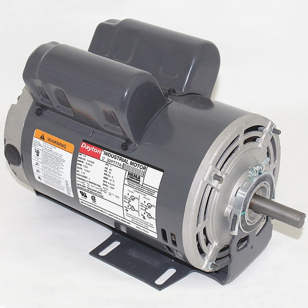 Capacitor-Start/Run General Purpose Motor, 1 HP, 56 Frame, 115/230V AC Voltage, 1,725 Nameplate RPM