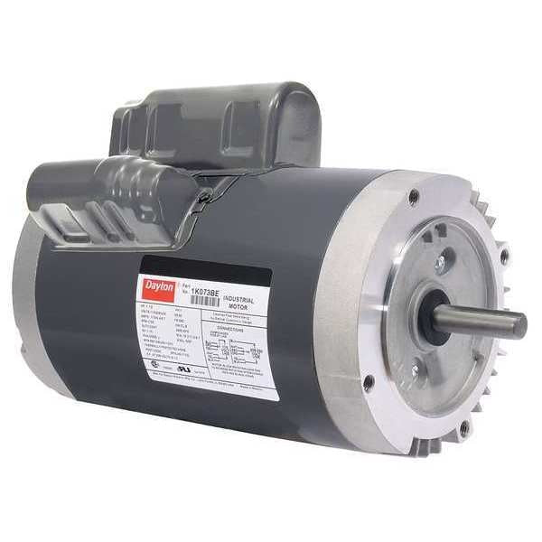 Capacitor-Start/Run General Purpose Motor, 1/2 HP, 115/208-230V AC Voltage, 56C Frame