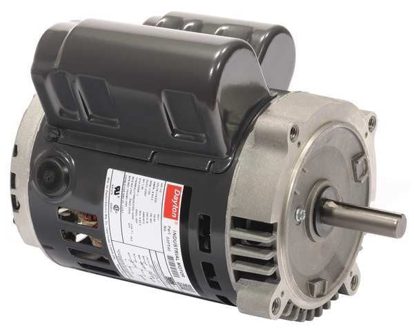 Capacitor-Start/Run General Purpose Motor, 1 HP, 115/208-230V AC Voltage, 56C Frame