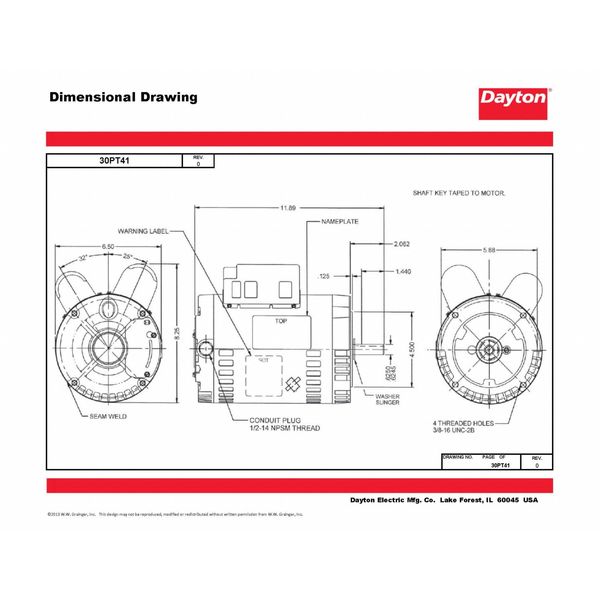 MTR, CS/CR, ODP, 3/4 HP, 1725, 56C, EFF 81.8