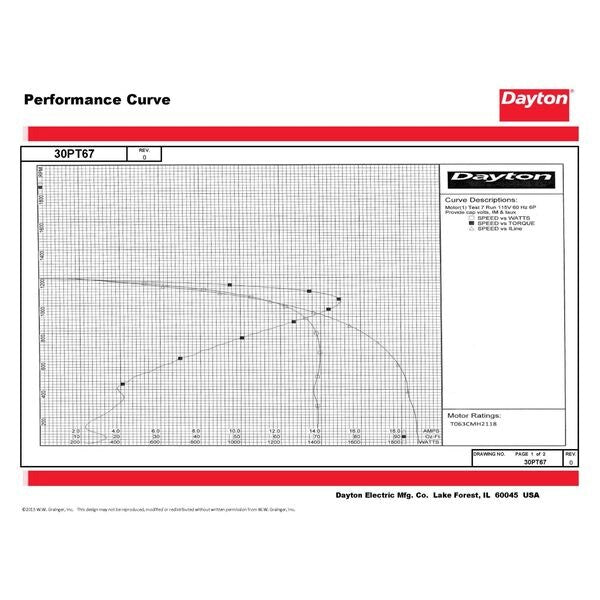 Capacitor-Start/Run General Purpose Motor, 1/2 HP, 115/230V AC Voltage, 56 Frame