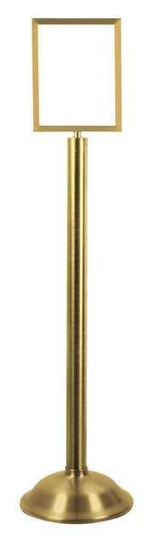 Sign Holder, 8-1/2In x 11In Frame, Brass