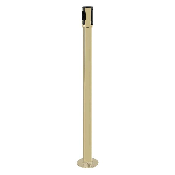 Receiver Post, 40-1/2 In H, Satin Brass