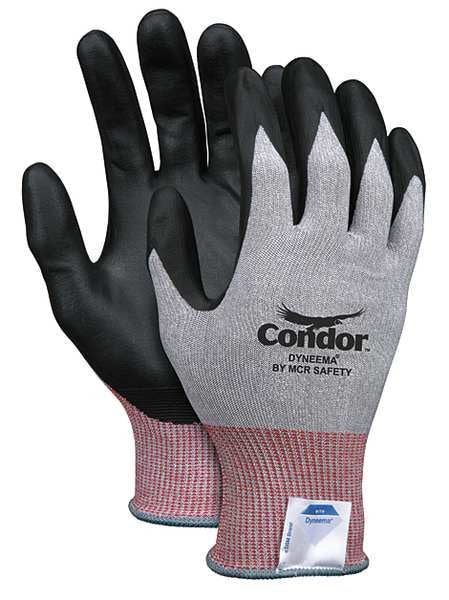 Cut Resistant Coated Gloves, 2 Cut Level, Foam Nitrile, S, 1 PR
