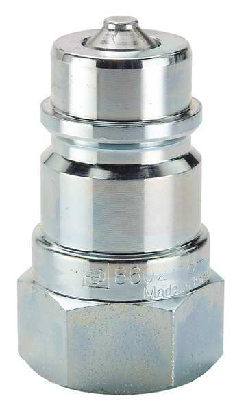 Hydraulic Quick Connect Hose Coupling, Steel Body, Sleeve Lock, 1/8