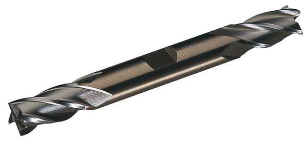 4-Flute HSS Miniature CenterCutting Square Double End MIll Cleveland HMD-4 Bright 3/32x3/16x0.1406x2