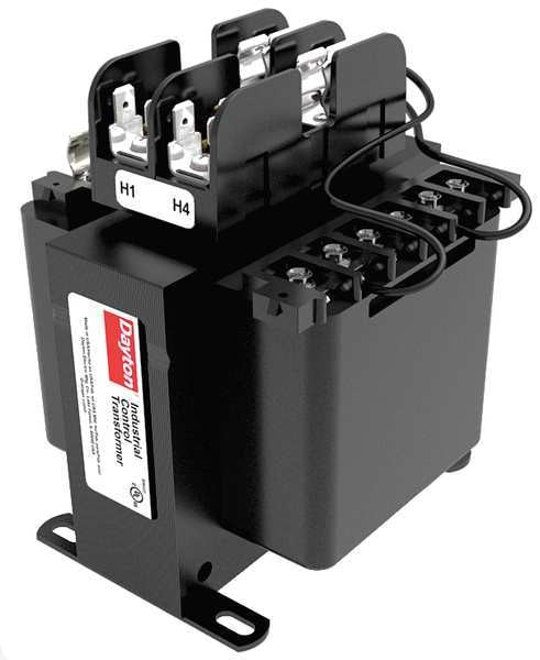 Control Transformer, 100VA, 4.65 In. H