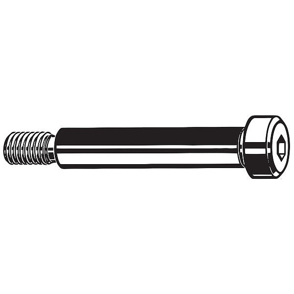 Shoulder Screw, M20-2.50 Thr Sz, 27 mm Thr Lg, 70 mm Shoulder Lg, Alloy Steel, 2 PK